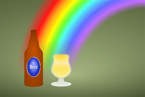 Clipart - beer+rainbow