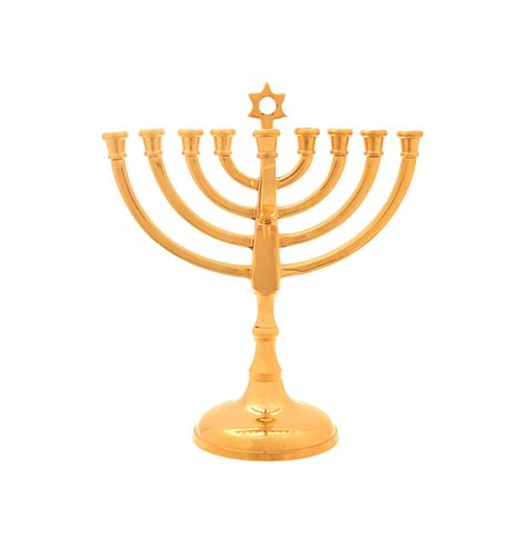 Nostalgic Hanukkah Lamp (cast brass) - IMJ Judaica Web Store