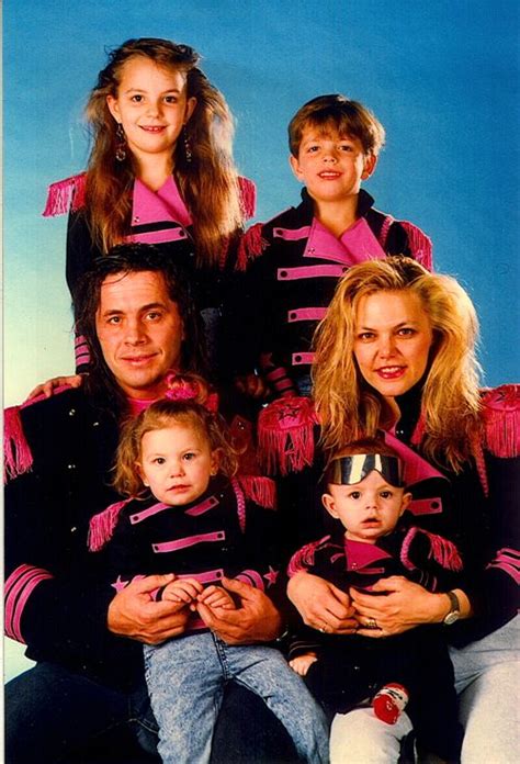 Bret Hart & his former wife Julie, along with their children Weird Family Photos, Funny Photos ...