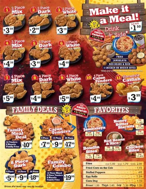 Krispy Krunchy Chicken Menu, Menu for Krispy Krunchy Chicken, Miramar ...