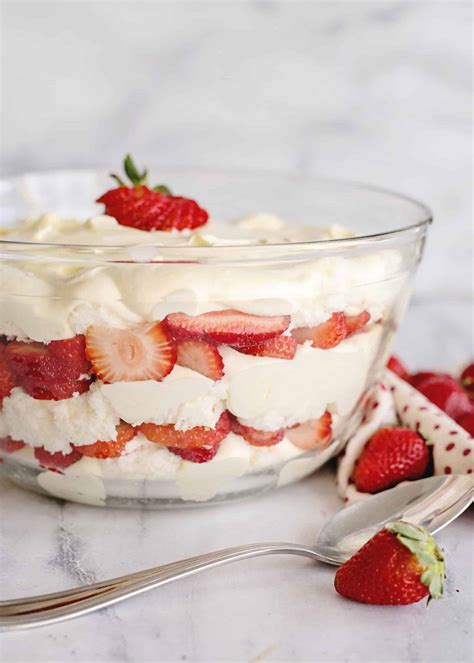 Strawberry Punch Bowl Cake (a.k.a Strawberry Trifle) - Southern Plate