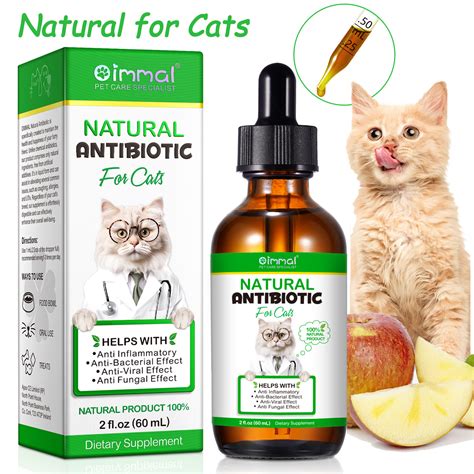 Oimmal Natural Antibiotics for Cats Liquid, Help with Anti Inflammatory | Anti-Bacterial | Anti ...
