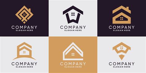 Set of house logo design inspiration for business company and personal ...