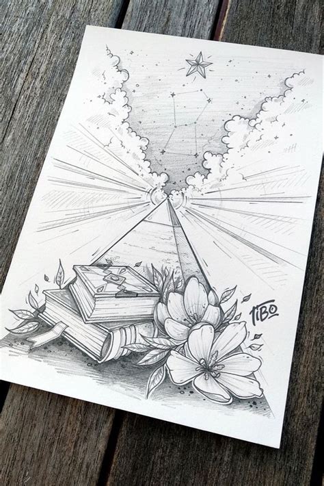 Creative drawing ideas💞 | Book art drawings, Cool art drawings, Book art