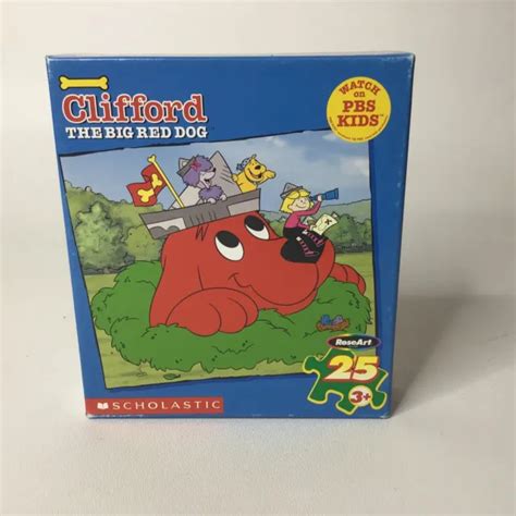CLIFFORD THE BIG Red Dog PBS Kids RoseArt Scholastic 25 Piece Puzzle Complete $14.99 - PicClick