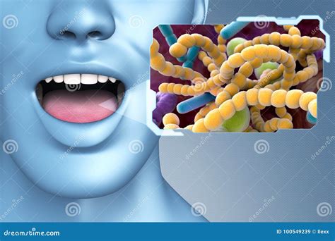 Bad breath bacteria stock illustration. Illustration of cell - 100549239