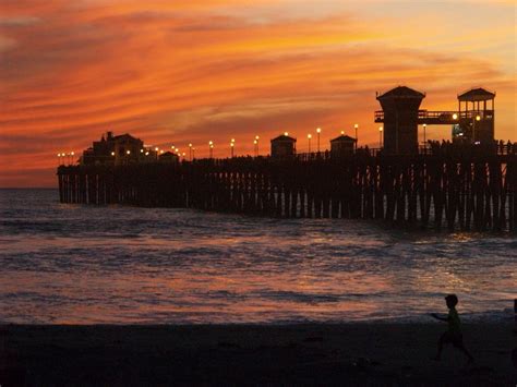 Fall Sunset at the OSide Pier, tonight. : surfing