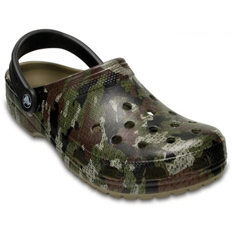 Crocs Crocs Classic Camo Khaki (U3) 204154-260 Mens Clogs - Crocs from ...