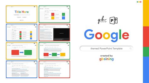 Google Themed Template | Creative PowerPoint Template Ideas for School ...