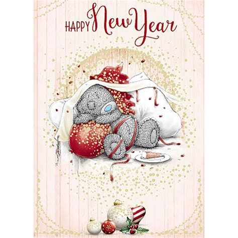 Happy New Year Me To You Bear Christmas Card (XSS01018) : Me to You Bears Online Store.