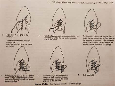 One handed shoelace tying : r/OccupationalTherapy