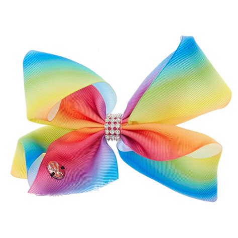 JoJo Siwa Small Rainbow Rhinestone Keeper Hair Bow | Claire's