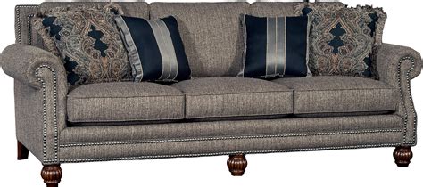 Mayo 4300 Mayo Traditional Sofa with Rolled Arms and Carved Wood Feet | Howell Furniture | Sofas