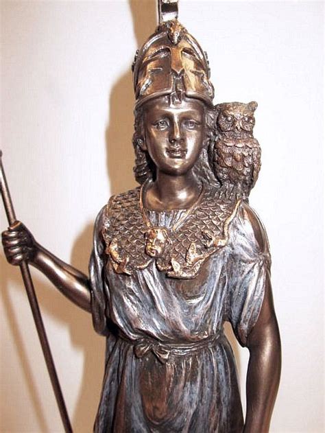 Goddess Athena and Owl Statue | Greek Goddess Athena statue - Athena ...