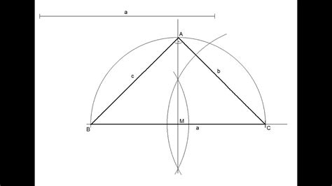 Triángulo rectángulo isósceles dada su hipotenusa - YouTube