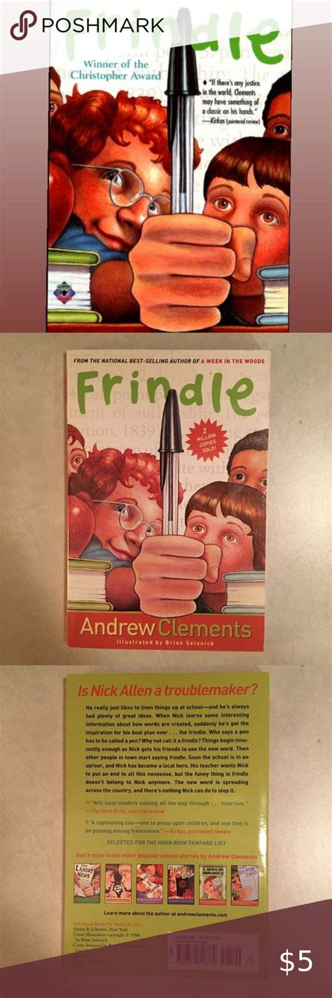 "Frindle" by Andrew Clements - 2 For $5 | Frindle, Andrew clements, Kids shop