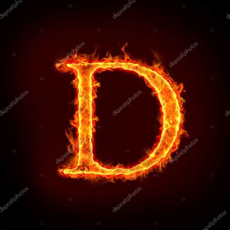 Fire alphabets, D Stock Photo by ©mtkang 8581584