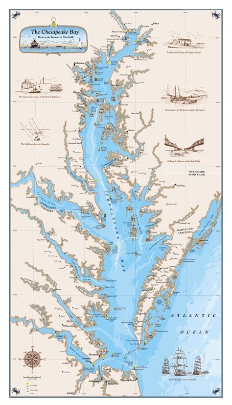 The Original Chesapeake Bay Chart | Sealake Products LLC