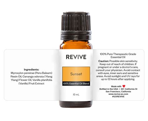 Sunset Essential Oil Blend | REVIVE Essential Oils