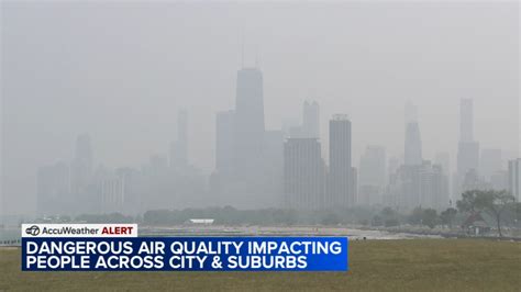 Chicago air quality at unhealthy levels due to Canadian wildfires smoke; Alerts in effect in ...