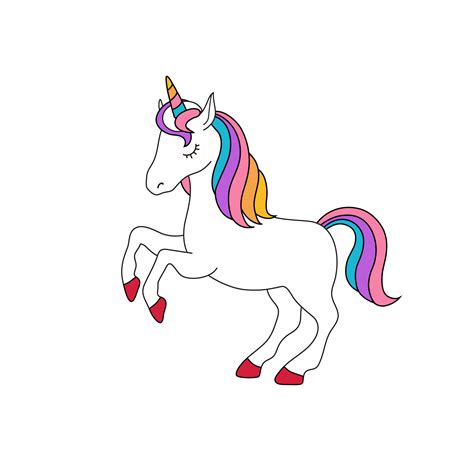 lindo unicornio de dibujos animados aislado en png fondo transparente 15720545 PNG