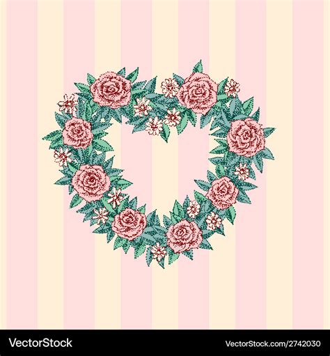 Wedding heart Royalty Free Vector Image - VectorStock