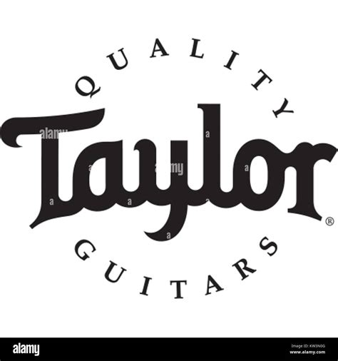 Taylor Guitars Logo Circular BW Stock Photo - Alamy