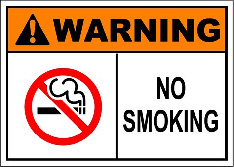 No Smoking Sign - SafetyKore.com