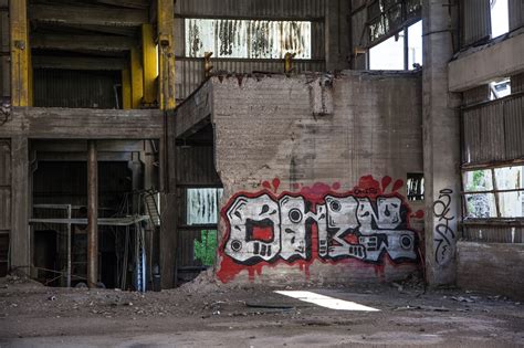 Graffiti,abandoned factory,abandoned,factory,industrial - free image ...