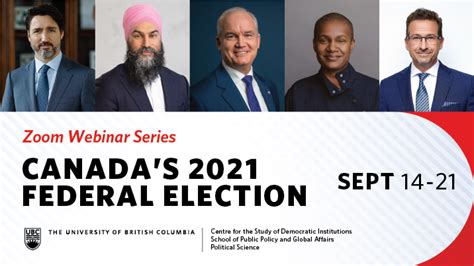 Canada’s 2021 Federal Election Webinar Series | School of Public Policy ...