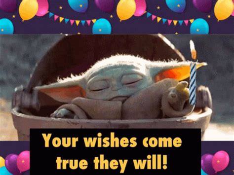 Baby Yoda Happy Birthday GIF - Baby Yoda Happy Birthday Your Wishes ...