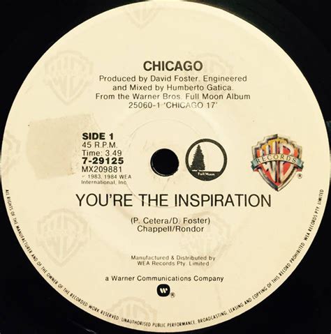 Chicago – You're The Inspiration (1984, Vinyl) - Discogs