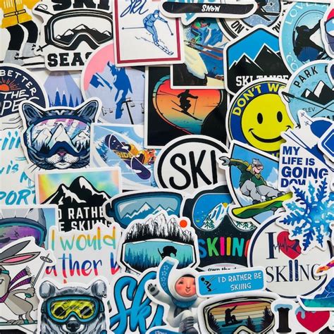 Ski Stickers - Etsy