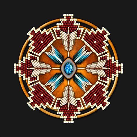 Check out this awesome 'Native+American+Style+Mandala+in+Burgundy' design on @TeePubli… | Native ...