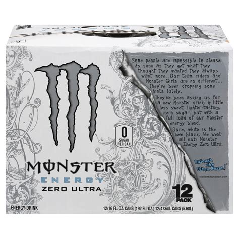 Save on Monster Zero Ultra Energy Drink - 12 pk Order Online Delivery | Stop & Shop