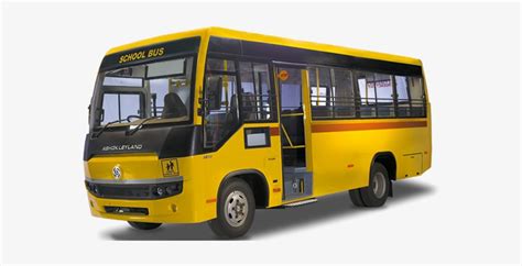 Indian School Bus Png - Ashok Leyland School Bus 26 Seater Price ...