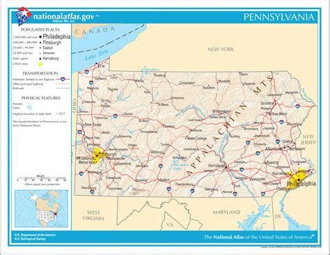 Map of Pennsylvania Na • Mapsof.net