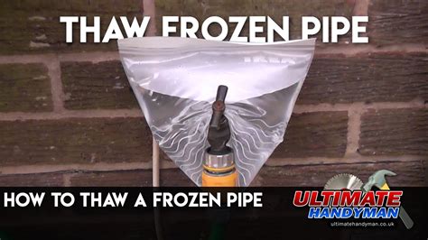 Frozen pipes | How to thaw a frozen pipe | thaw frozen tap - YouTube