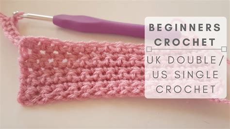 How To Crochet - UK Double Crochet/US Single Crochet (CC Available ...