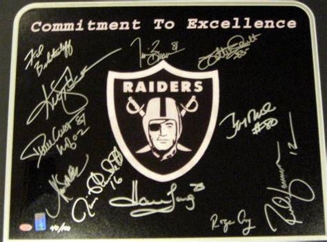 Lot Detail - OAKLAND RAIDERS SIGNED POSTER w/JSA LOA