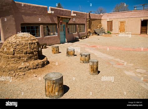 USA New Mexico Taos Kit Carson house and museum Stock Photo, Royalty ...