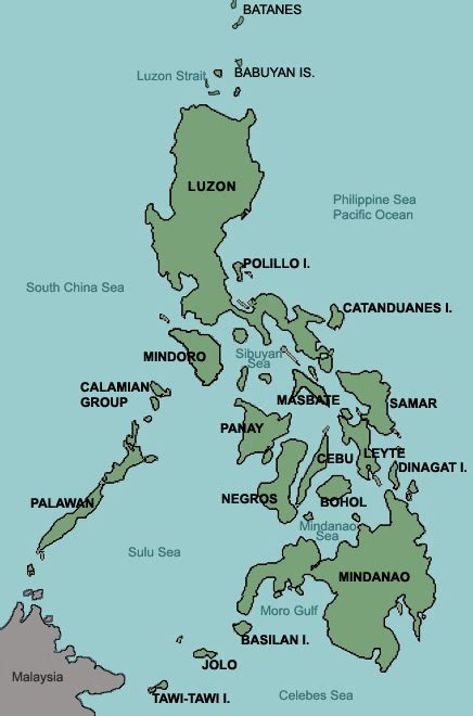 Map Of The Philippines Luzon Only