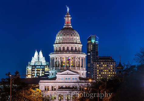 Texas Capitol in Austin Night