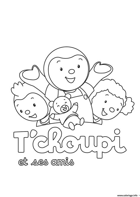 Coloriage tchoupi et ses amis - JeColorie.com