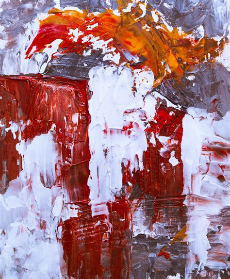 White and red abstract painting | Pixeor – Large Collection of Inspirational Photos