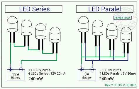 Cara Merangkai Lampu Led Rangkaian Seri Led Dan Rangkaian Paralel Led ...