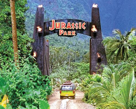 Jurassic Park Gate Cling on Background Petbackdrops Terrarium ...