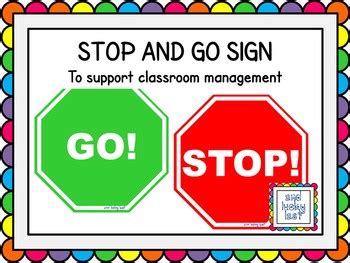 Classroom Printable Stop Sign