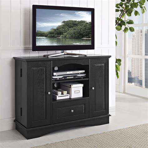 Highboy 42 Inch TV Stand - Black by Walker Edison