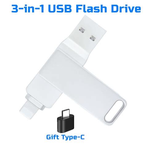 Metal USB Flash For 64GB 128GB 256Gb 512Gb Type C Ultra Dual USB 3.0 Flash Drive Memory Stick ...